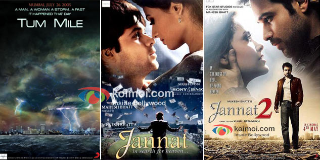 Tum Mile, Jannat & Jannat 2 Movie Posters