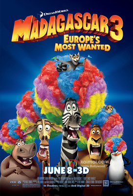 Madagascar 3: Europe's Most Wanted Review (Madagascar 3: Europe's Most Wanted Movie Poster)