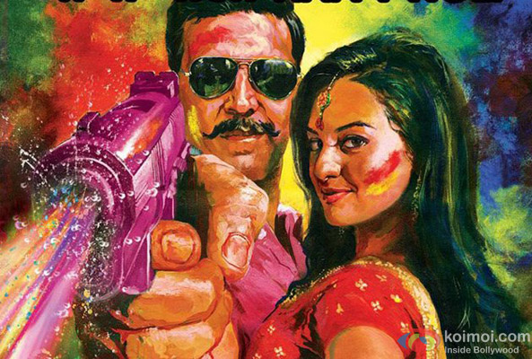 Akshay Kumar and Sonakshi Sinha in Rowdy Rathore