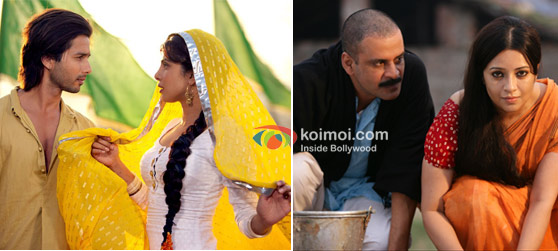 Shahid Kapoor  and Priyanka Chopra In Teri Meri Kahaani, Manoj Bajpayee and Reema Sen in Gangs Of Wasseypur