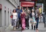 Sridevi leading the way for her friends in English Vinglish Movie Stills