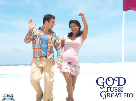 Sohail Khan and Priyanka Chopra at Aksa Beach in God Tussi Great Ho Sohail Khan and Priyanka Chopra at Aksa Beach in God Tussi Great Ho