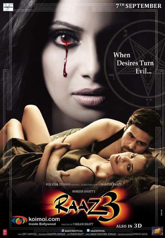 Emraan Hashmi, Bipasha Basu In Raaz 3 Movie Poster