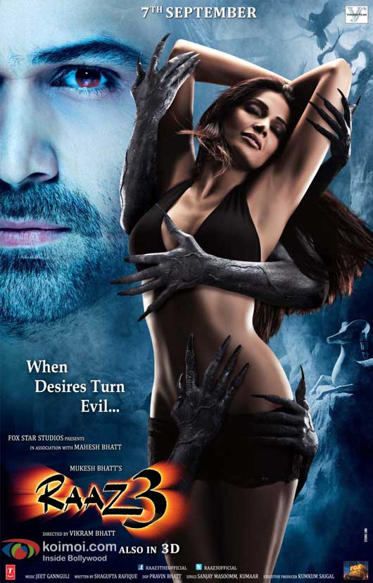 Emraan Hashmi, Bipasha Basu Raaz 3 Movie Poster Frist Look