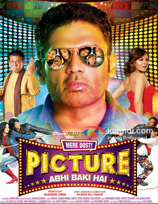 Om Puri, Suniel Shetty, Udita Goswami In Mere Dost Picture Abhi Baki Hai Movie