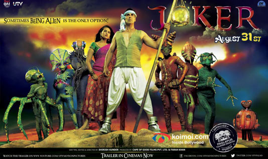 Sonakshi Sinha and Akshay Kumar In Joker Movie Poster  
