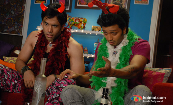 Tushaar Kapoor, Ritesh Deshmukh In Kyaa Super Kool Hai Hum Movie Stills