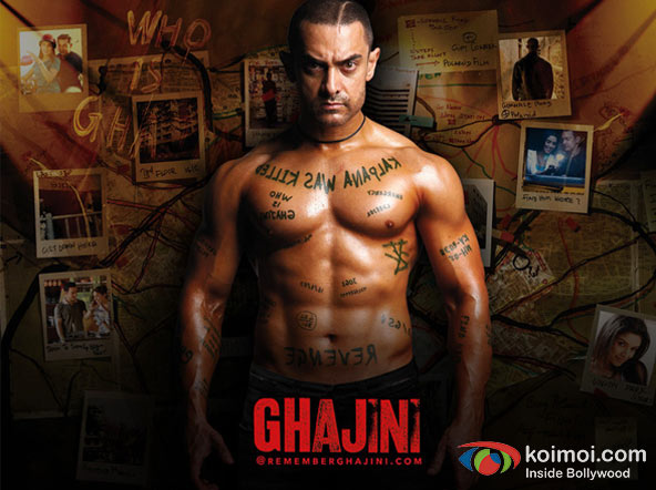 Aamir Khan Ghajini Movie Poster