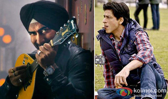 Ajay Devgan in Son Of Sardar Movie And Shah Rukh Khan in A Chopra Romance Movie
