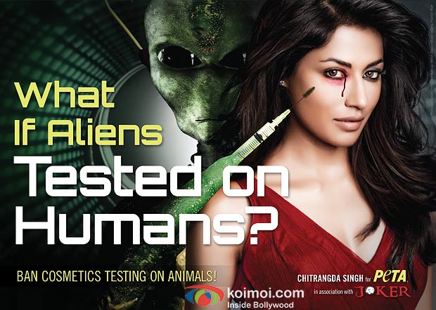 Chitrangada Singh in PETA & Joker Ad Against Testing Cosmetics on Animals