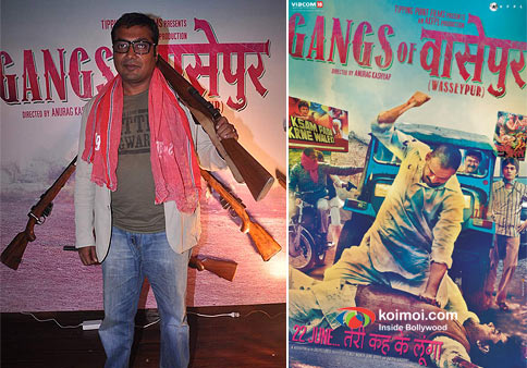 Director Anurag Kashyap and Gangs of Wasseypur Movie Poster