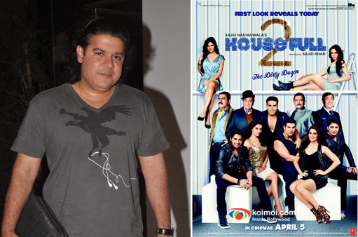 Director Sajid Khan and Housefull 2 Movie Poster