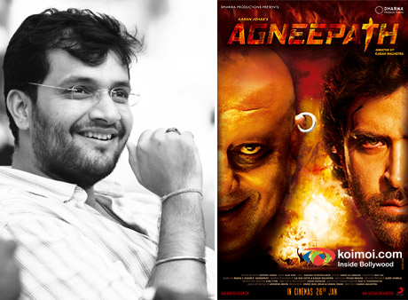 Director Karan Malhotra and Agneepath Movie Poster