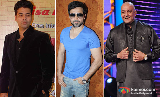 Karan Johar, Emraan Hashmi and Sanjay Dutt