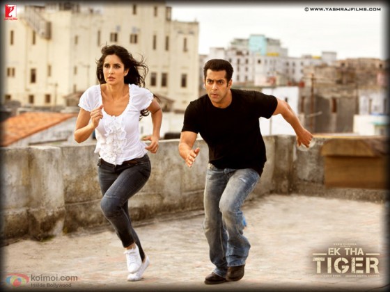 Katrina Kaif And Salman Khan In Ek Tha Tiger Movie Stils