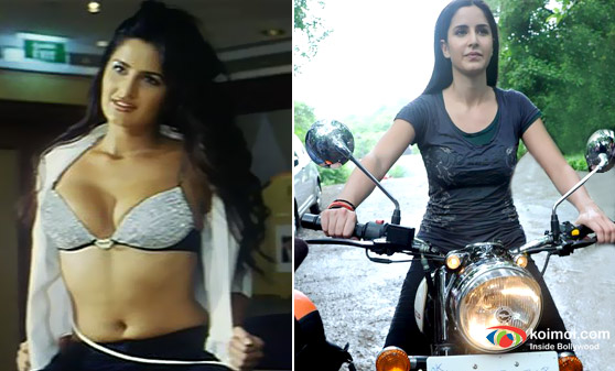 Katrina Kaif in Boom Movie & Katrina Kaif on Bike