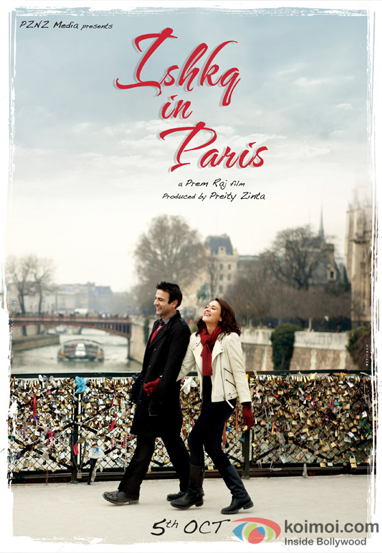 Preity Zinta And Rhehan Ishkq In Paris Movie First Poster