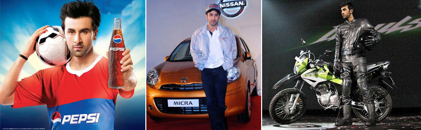 Ranbir Kapoor Brands