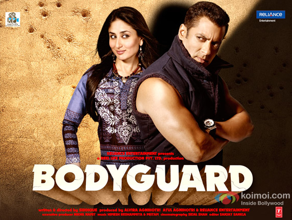 Salman Khan and Kareena Kapoor (Bodyguard Movie Poster Wallpaper)