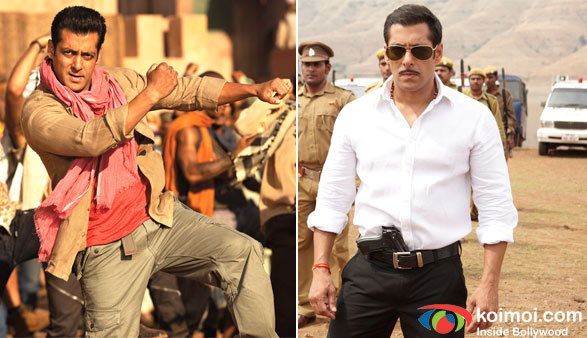 Salman Khan in Ek Tha Tiger and Dabangg Movie Stills
