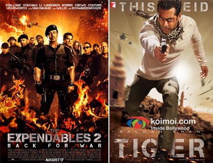 The Expendables 2 Movie Poster and Ek Tha Tiger Movie Poster The Expendables 2 Movie Poster and Ek Tha Tiger Movie Poster