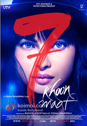 Priyanka Chopra in 7 Khoon Maaf Movie Poster