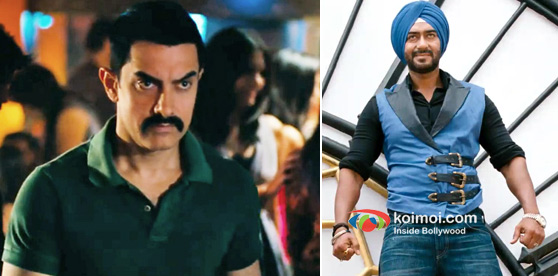 Aamir Khan In Talaash Movie And Ajay Devgan In Son Of Sardaar Movie