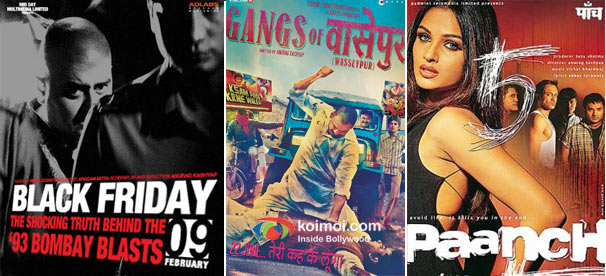 Black Friday, Gangs of Wasseypur and Paanch Movie Posters