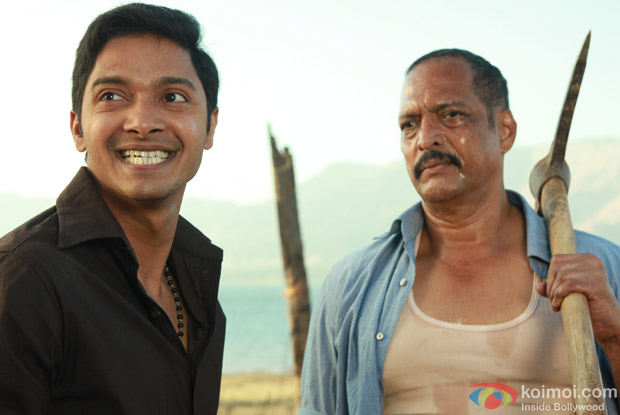 Shreyas Talpade and Nana Patekar (Kamaal Dhamaal Malamaal Movie Stills)