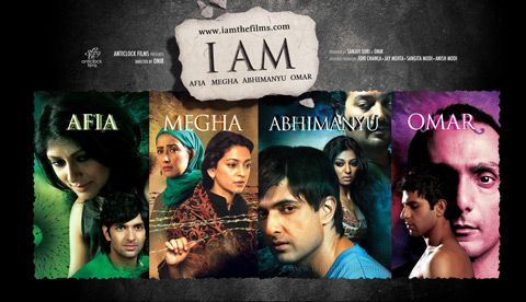 Rahul Bose, Juhi Chawla, Nandita Das, Purab Kohli, Anurag Basu, Manisha Koirala, Anurag Kashyaap in I Am Movie Poster