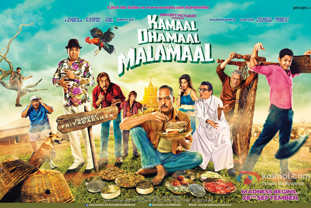 Kamaal Dhamaal Malamaal Movie Poster Wallpaper