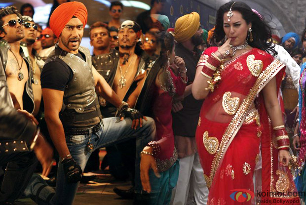 Ajay Devgan from Son Of Sardaar Title Song & Sonakshi Sinha from Rani Mein Tu Raja Song in Son Of Sardaar (Son Of Srdar) Movie Stills