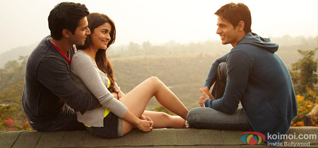 Varun Dhawan, Alia Bhatt, Sidharth Malhotra in a still from Student Of The Year Movie