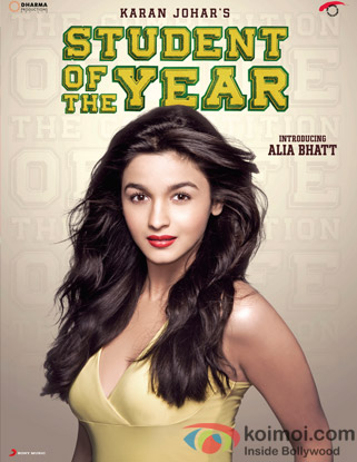 Alia Bhatt (Student Of The Year Movie Poster) Alia Bhatt (Student Of The Year Movie Poster)