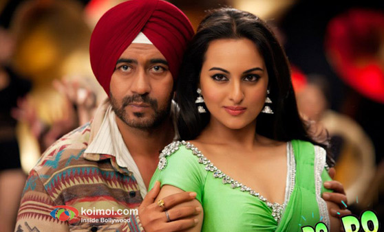 Ajay Devgan And Sonakshi Sinha In Son Of Sardaar Movie Stills
