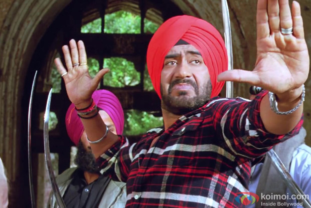 Ajay Devgn in a still from Son Of Sardaar Movie