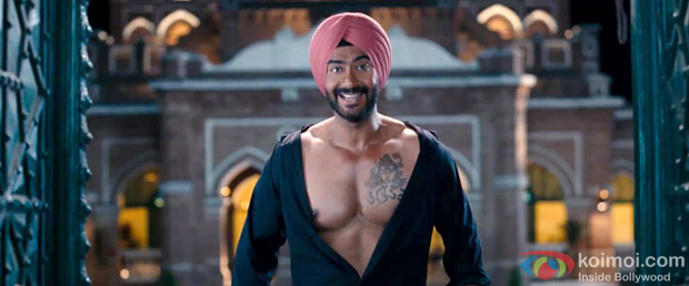 Ajay Devgn in a still from Son Of Sardaar Movie