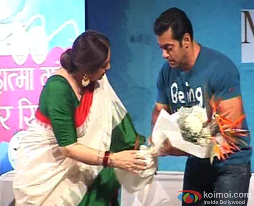 Salman Khan Lanches Book ''Mahatma Gandhi and Cinema''