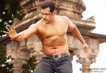 Salman Khan in his patent shirtless pose yet again in Dabangg 2 Movie Stills