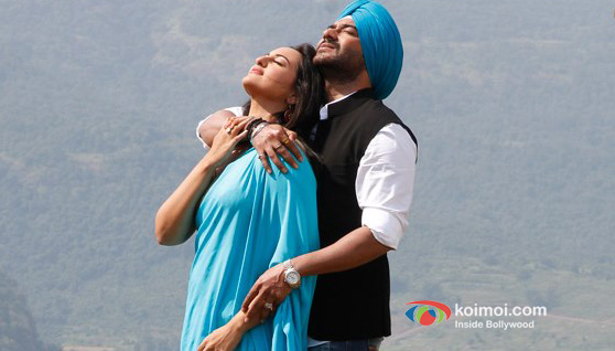 Sonakshi Sinha And Ajay Devgan In Son Of Sardaar Movie Stils