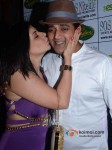 Bollywood actors Sambhavna Seth and Ravi Kishan at her birthday party celebration in Mumbai