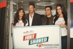 Chitrangada Singh, Mahesh Bhupathi, Arbaaz Khan, Neha Dhupia at a promotional event of ''Gillette'' inside Delhi Airport Metro Express in New Delhi Pic 1