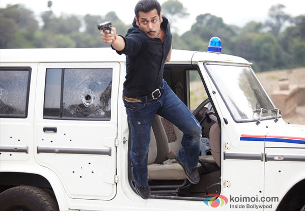 Salman Khan in a still from Dabangg 2 Movie