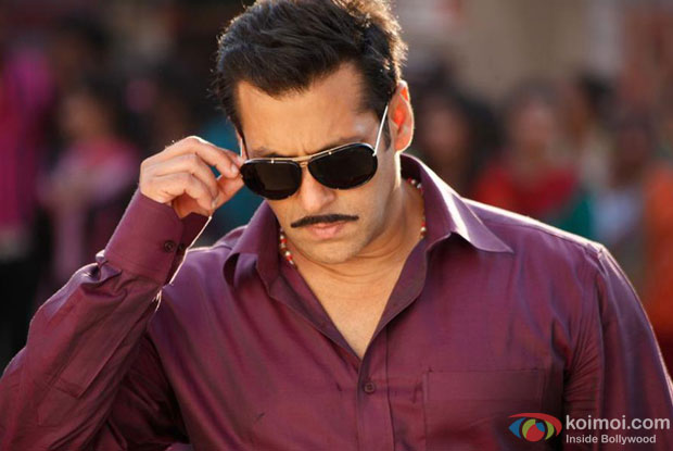 Salman Khan in a still from Dabangg 2 Movie