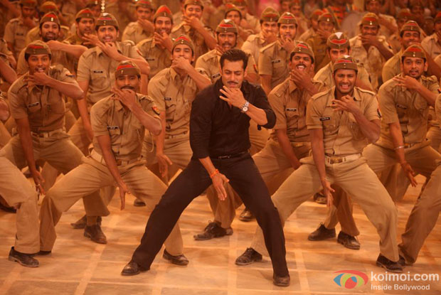 Salman Khan in a still from Dabangg 2 Movie