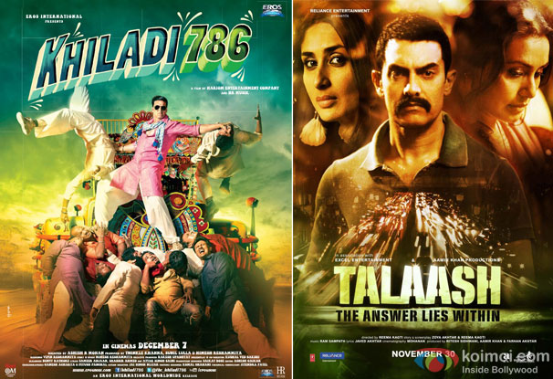 Khiladi 786 and Talaash Movie Poster