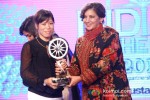 Bollywood actress Shabana Azmi and Indian boxer Mary Kom at the CNN-IBN Indian of the Year 2012 awards in Delhi