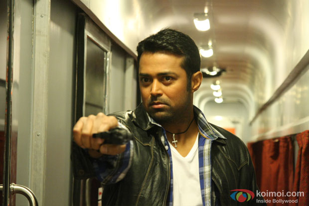Leander Paes in a still from Rajdhani Express Movie