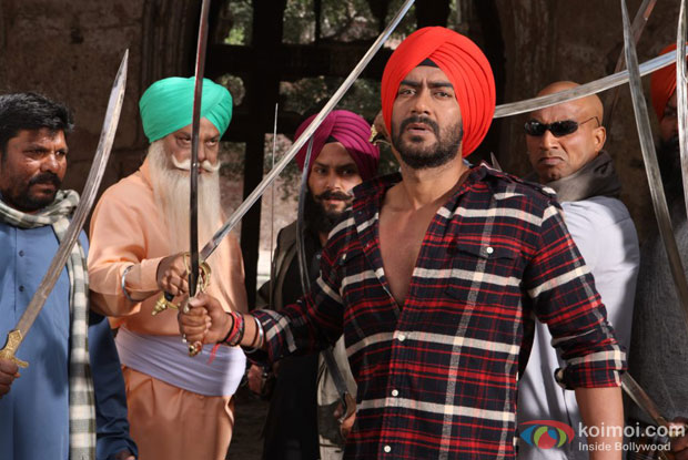 Ajay Devgn in a still from Son Of Sardaar Movie
