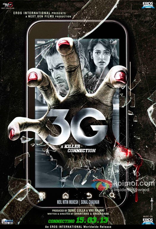 Neil Nitin Mukesh and Sonal Chauhan in 3G Movie Poster